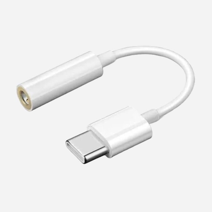 USB Type-C to 3.5mm Audio Adapter Cable – White product image