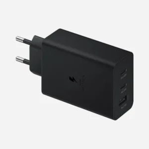Samsung 65W 2-Pin Power Adapter Trio – Triple Port Super Fast Charger